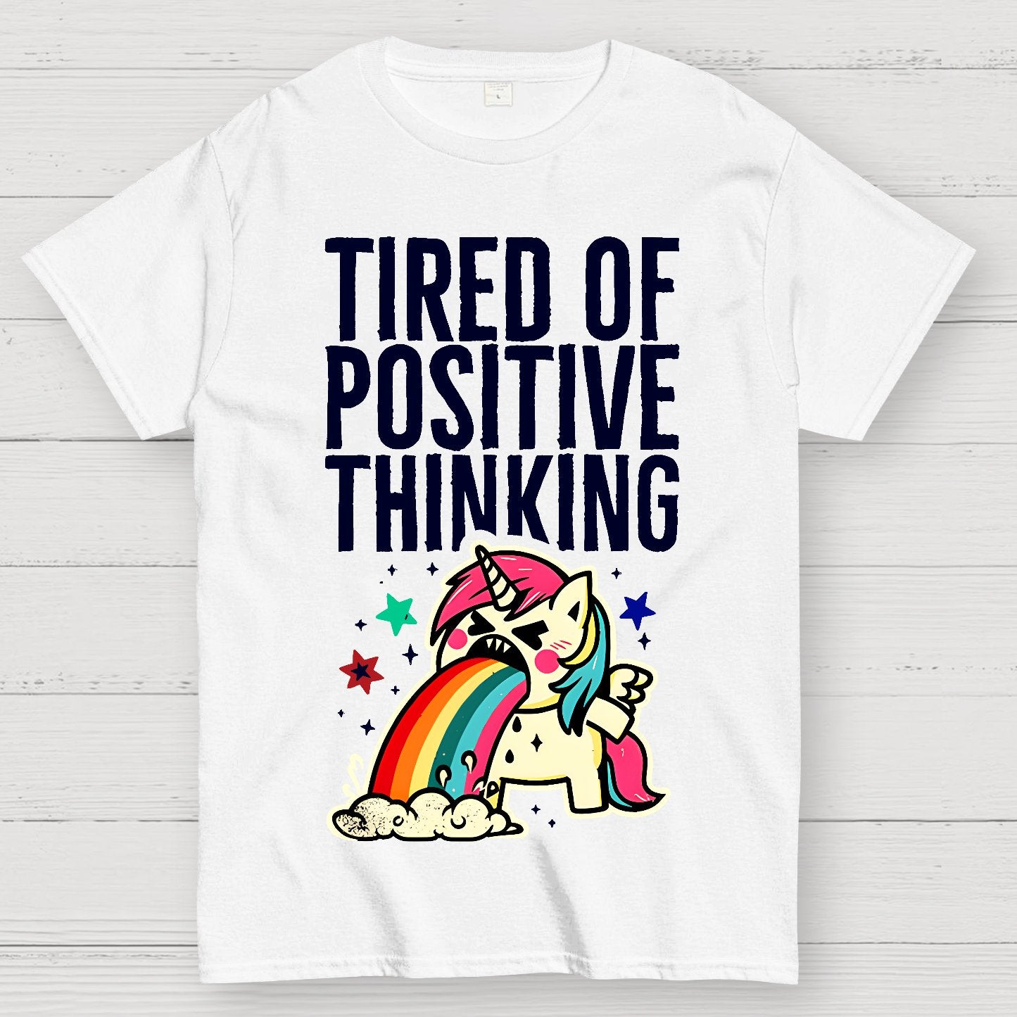 Tired of Positive Thinking Geek T-Shirt