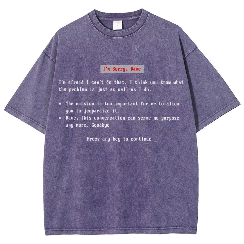 Blue Screen of AI Vintage Distressed T-shirt