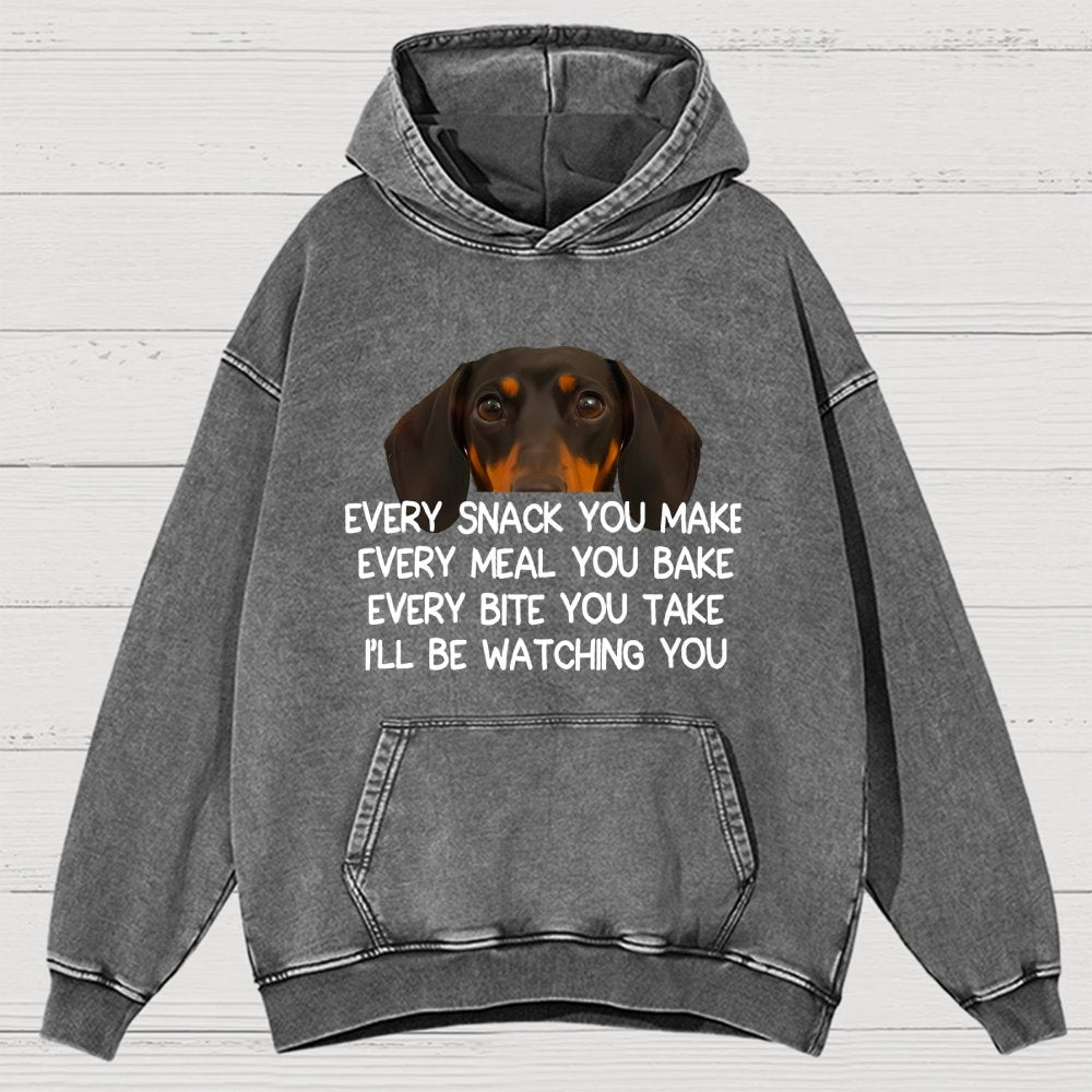 Every Snack You Make Vintage Distressed Hoodie