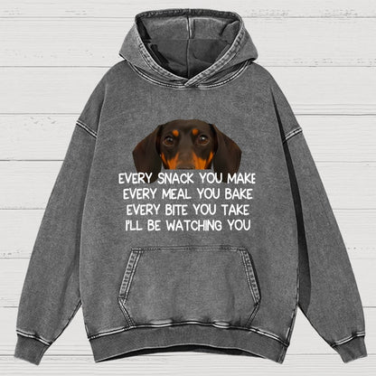 Every Snack You Make Vintage Distressed Hoodie
