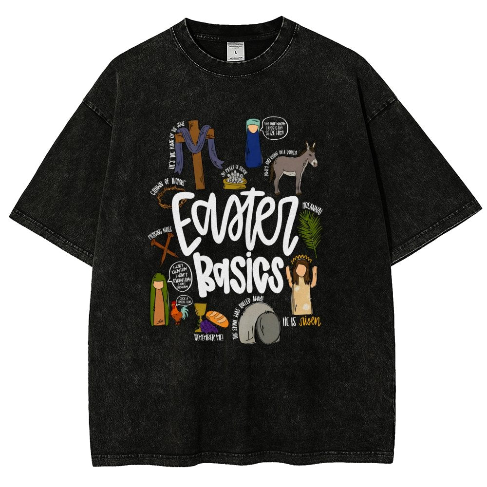 Easter Basics Vintage Distressed T-shirt