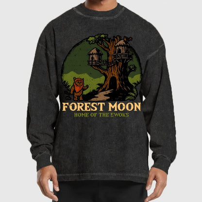 Woodland Glade Home Washed Long Sleeve Tee