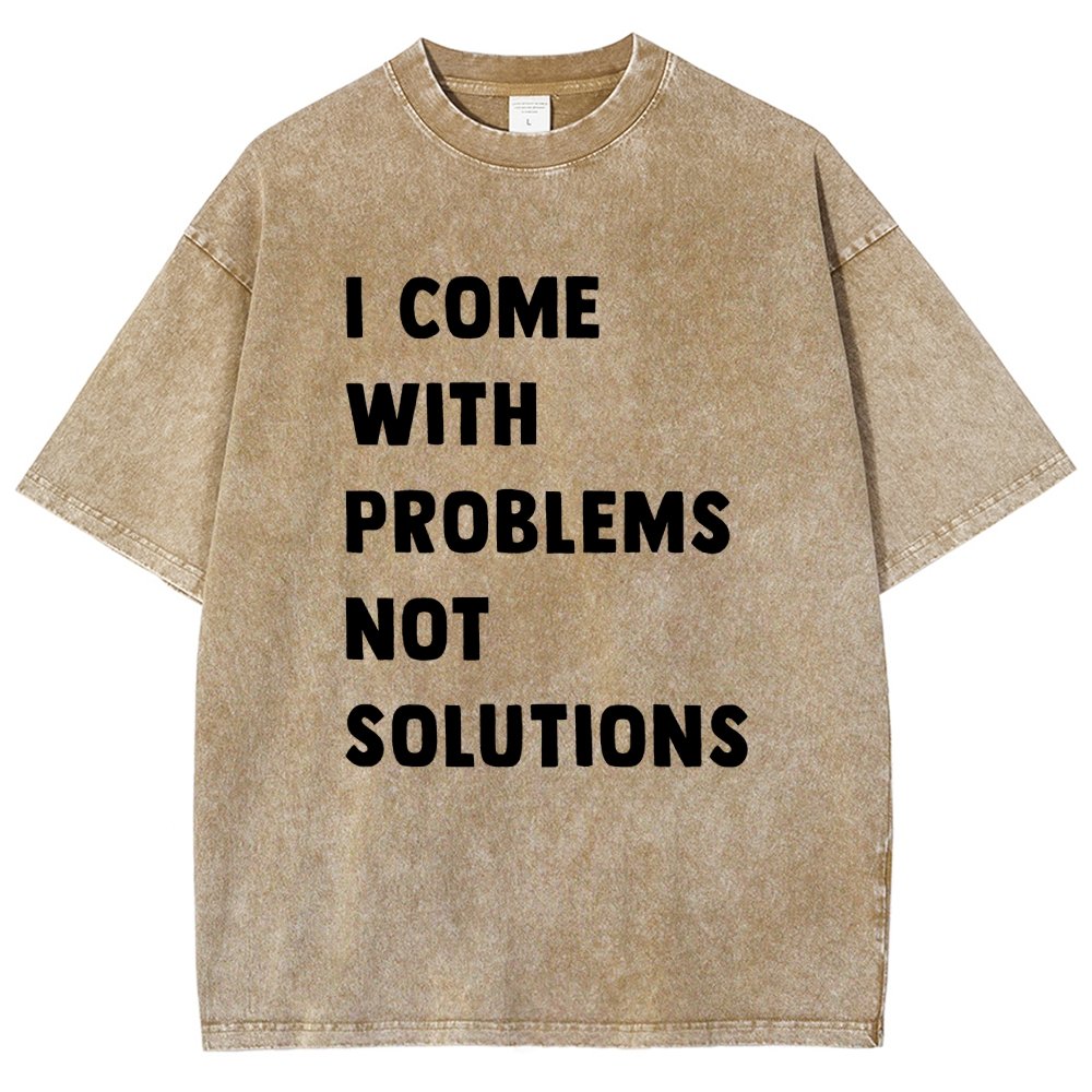 I Come With Problems Vintage Distressed T-shirt