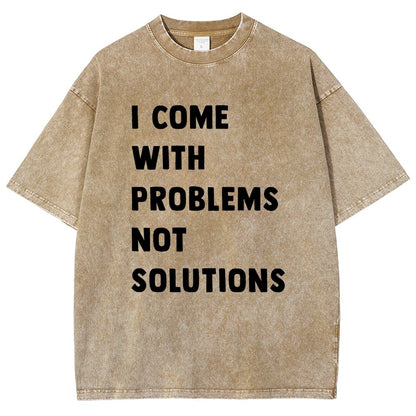 I Come With Problems Vintage Distressed T-shirt
