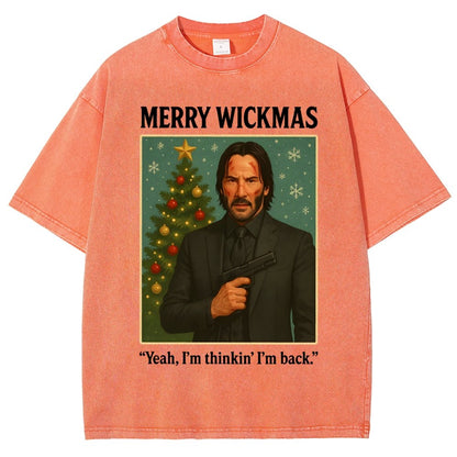 Merry Christmas Yeah, I'm Thinkin' I'm Back!  Vintage Distressed T-shirt