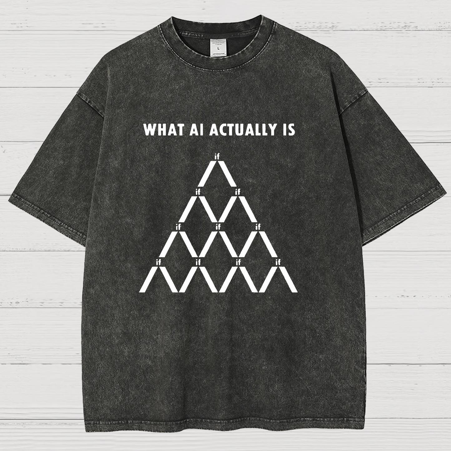 Artificial Intelligence Machine Learning Geek Vintage Distressed T-shirt