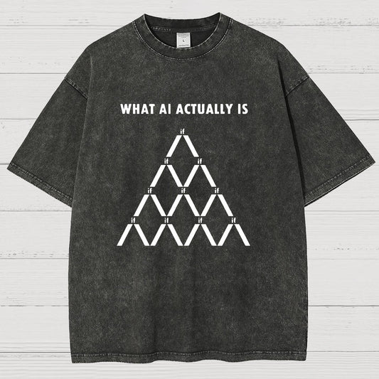 Artificial Intelligence Machine Learning Geek Vintage Distressed T-shirt