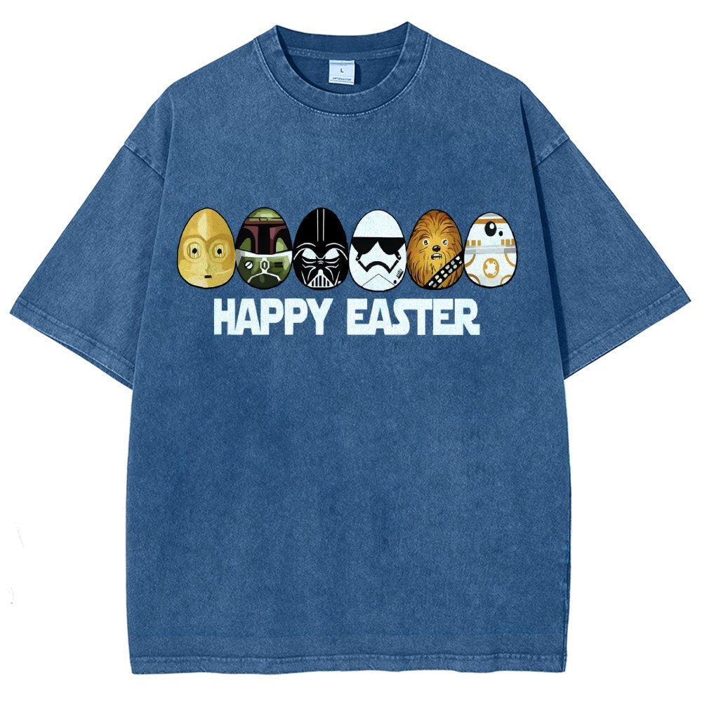 Easter Egg Hunting Party Happy Easter 2025 Vintage Distressed T-shirt