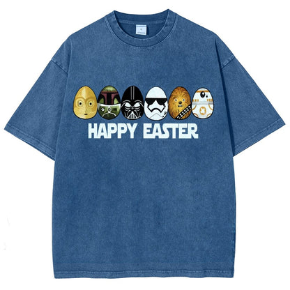 Easter Egg Hunting Party Happy Easter 2025 Vintage Distressed T-shirt