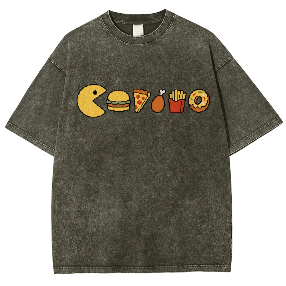Snack-man Vintage Distressed T-shirt