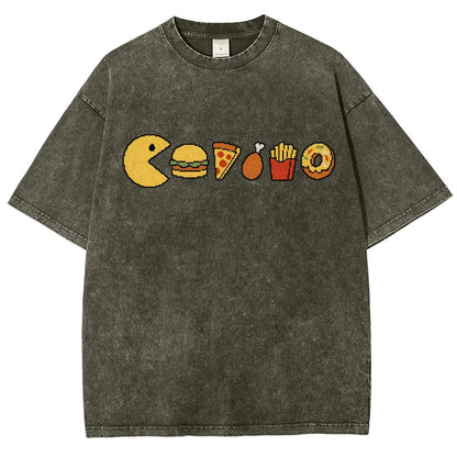 Snack-man Vintage Distressed T-shirt
