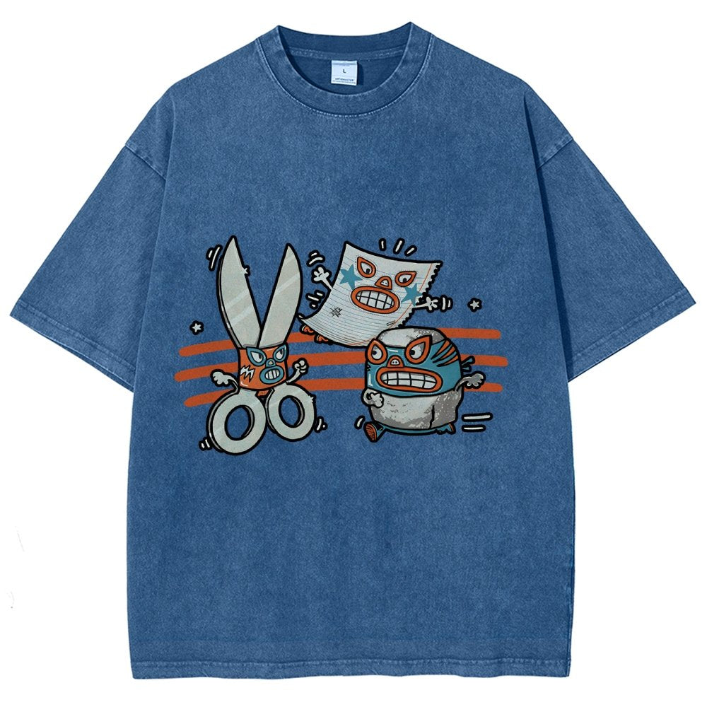 Rock Paper Scissor Vintage Distressed T-shirt