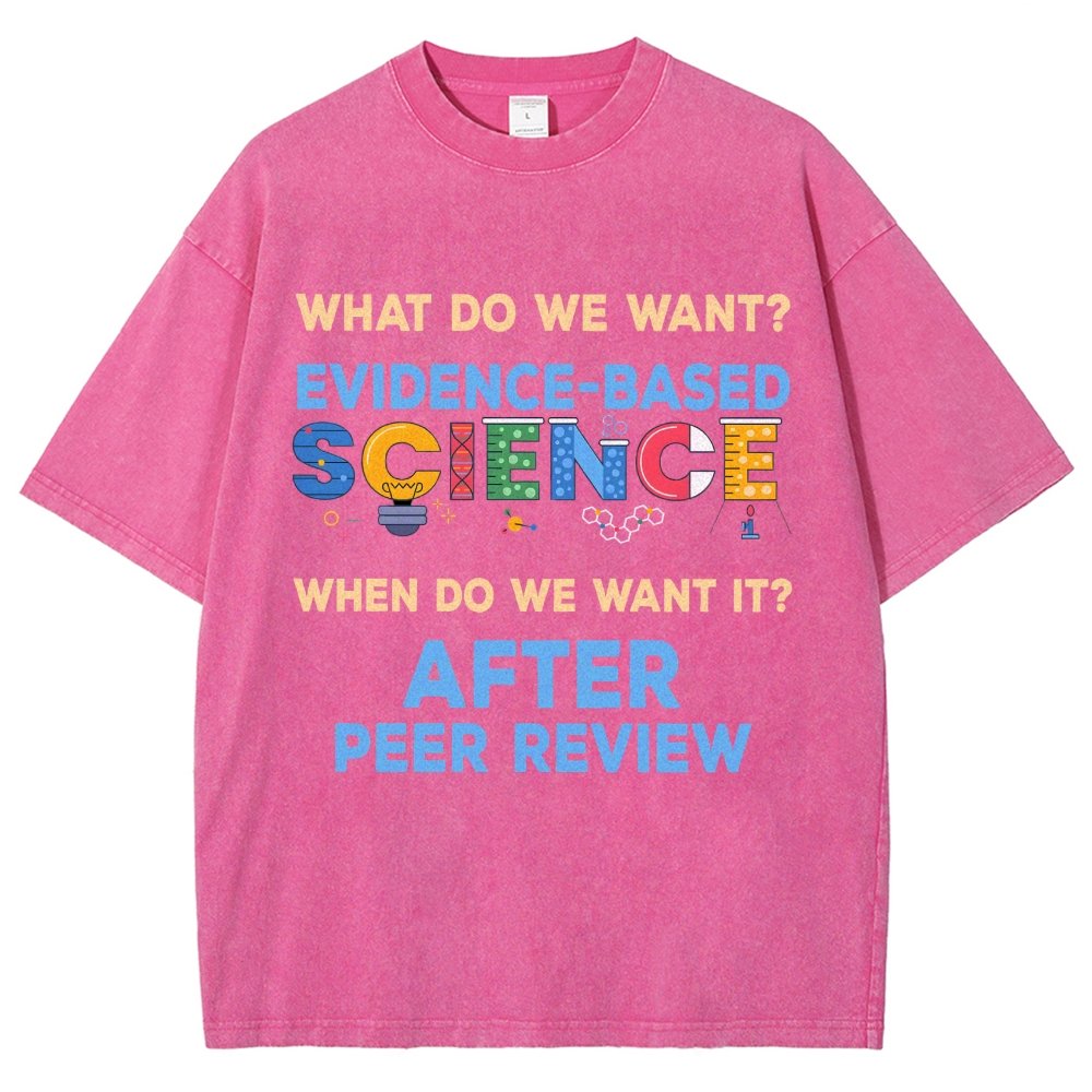 We want evidence-based Science Vintage Distressed T-shirt