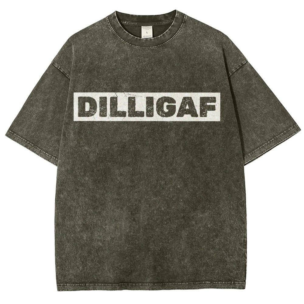 DILLIGAFF - Do I Look Like I Give A F... Vintage Distressed T-shirt