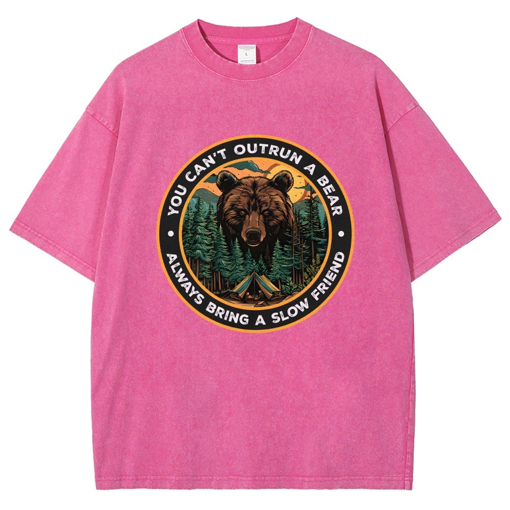 You Can't Outrun A Bear Vintage Distressed T-shirt