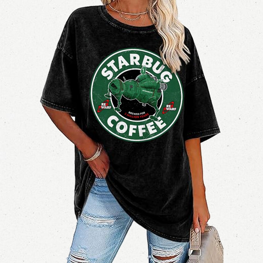 Cosmic Café Vintage Distressed T-shirt