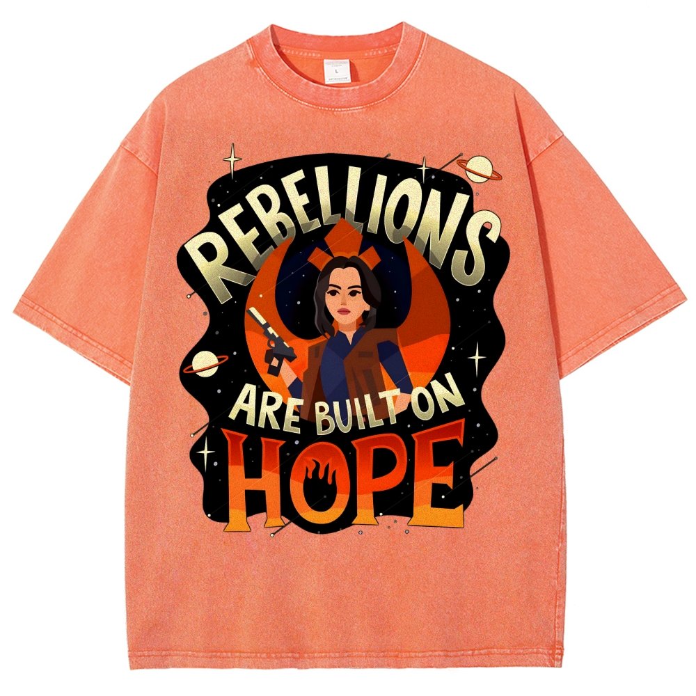 Rebellions Are Built on Hope Vintage Distressed T-shirt