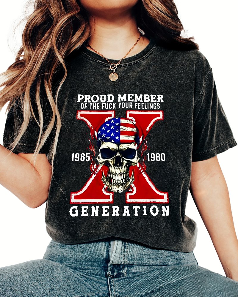 Generation X Vintage Distressed T-shirt