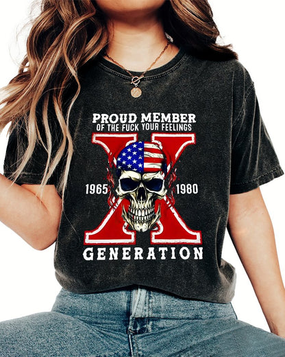 Generation X Vintage Distressed T-shirt