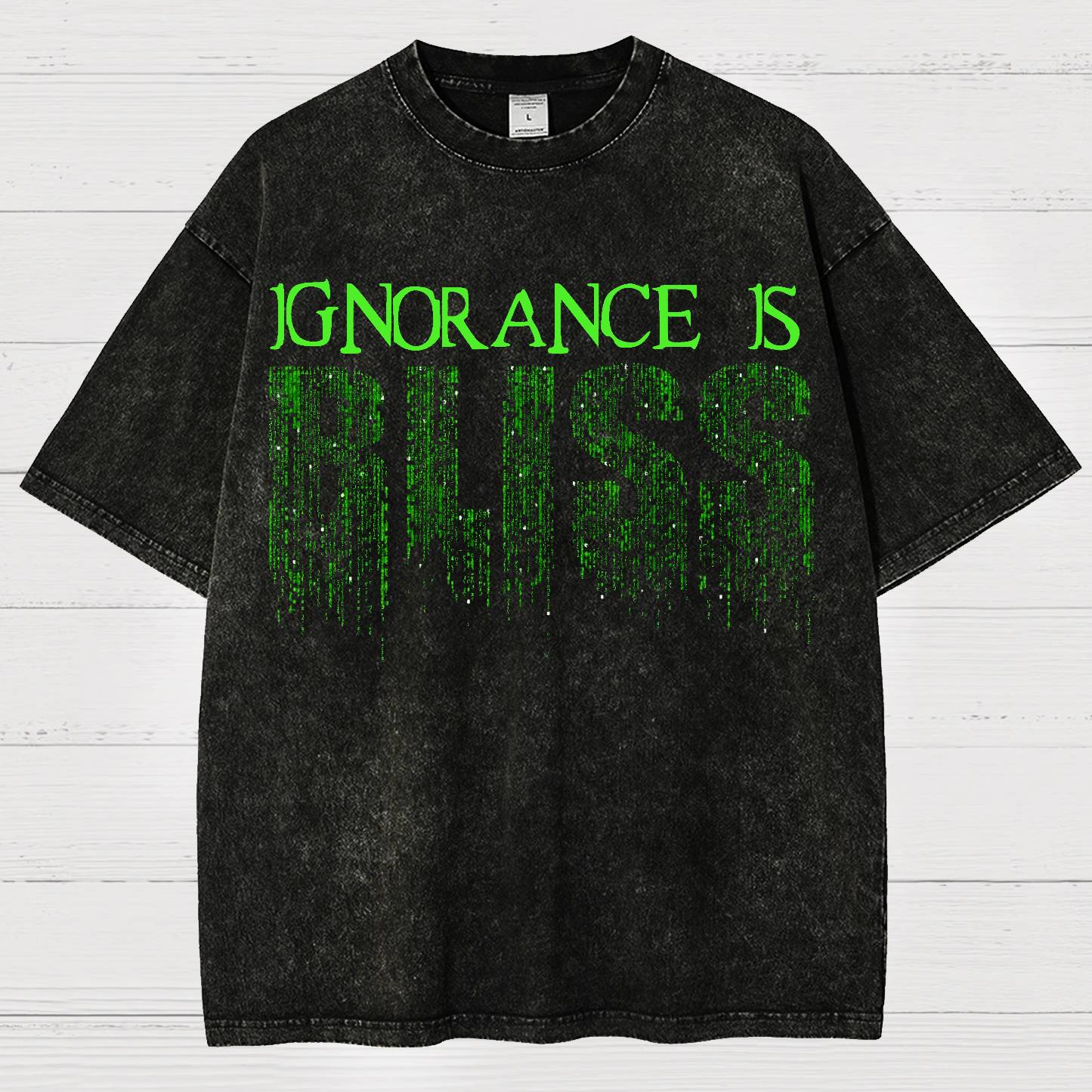 Ignorance Is Bliss Vintage Distressed T-shirt
