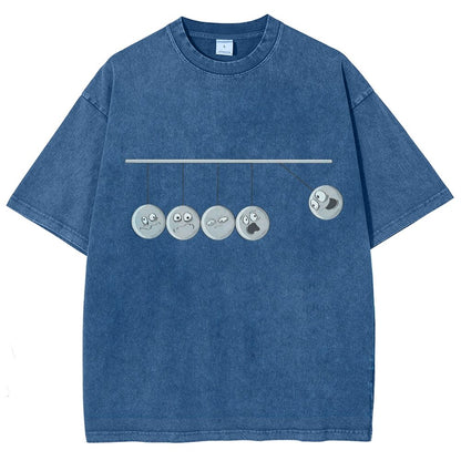 Perpetual Emotion Ask Not For Whom The Ball Tolls Vintage Distressed T-shirt