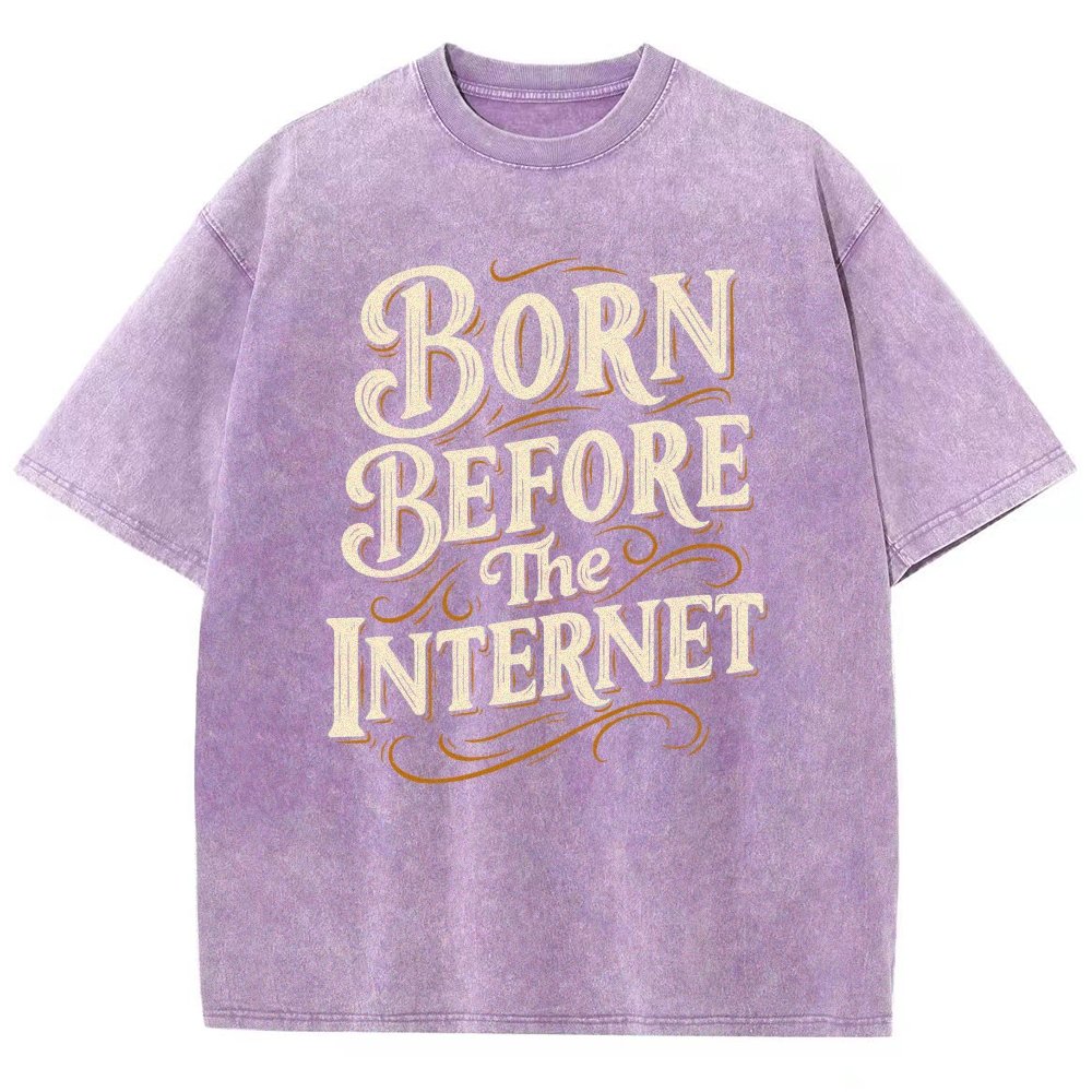 Born Before The Internet Vintage Distressed T-shirt