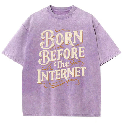 Born Before The Internet Vintage Distressed T-shirt