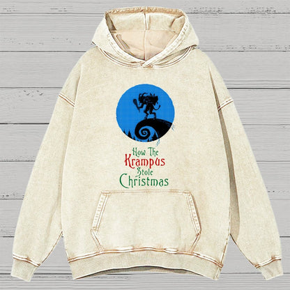Krampus Vintage Distressed Hoodie