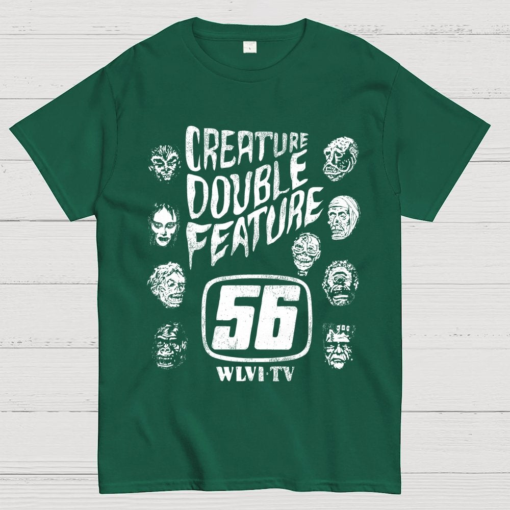 Creature Double Feature Classic Monsters Unisex Geek T-Shirt