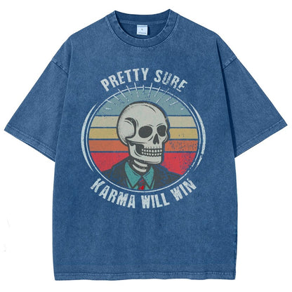 Karma for the Win Vintage Distressed T-shirt