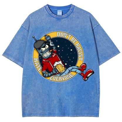Don't Discriminate Against Race Vintage Distressed T-shirt