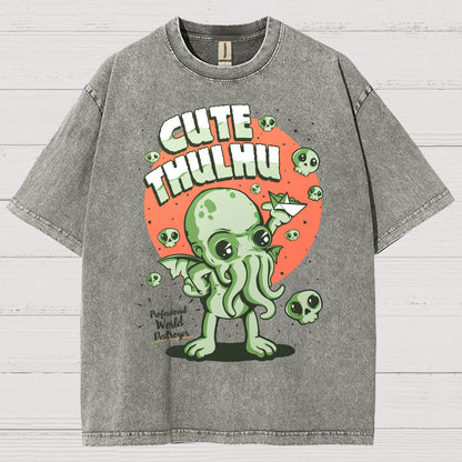 Cute Cthulhu Vintage Distressed T-shirt
