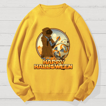 Happy Halloween Geek Cotton Sweatshirt