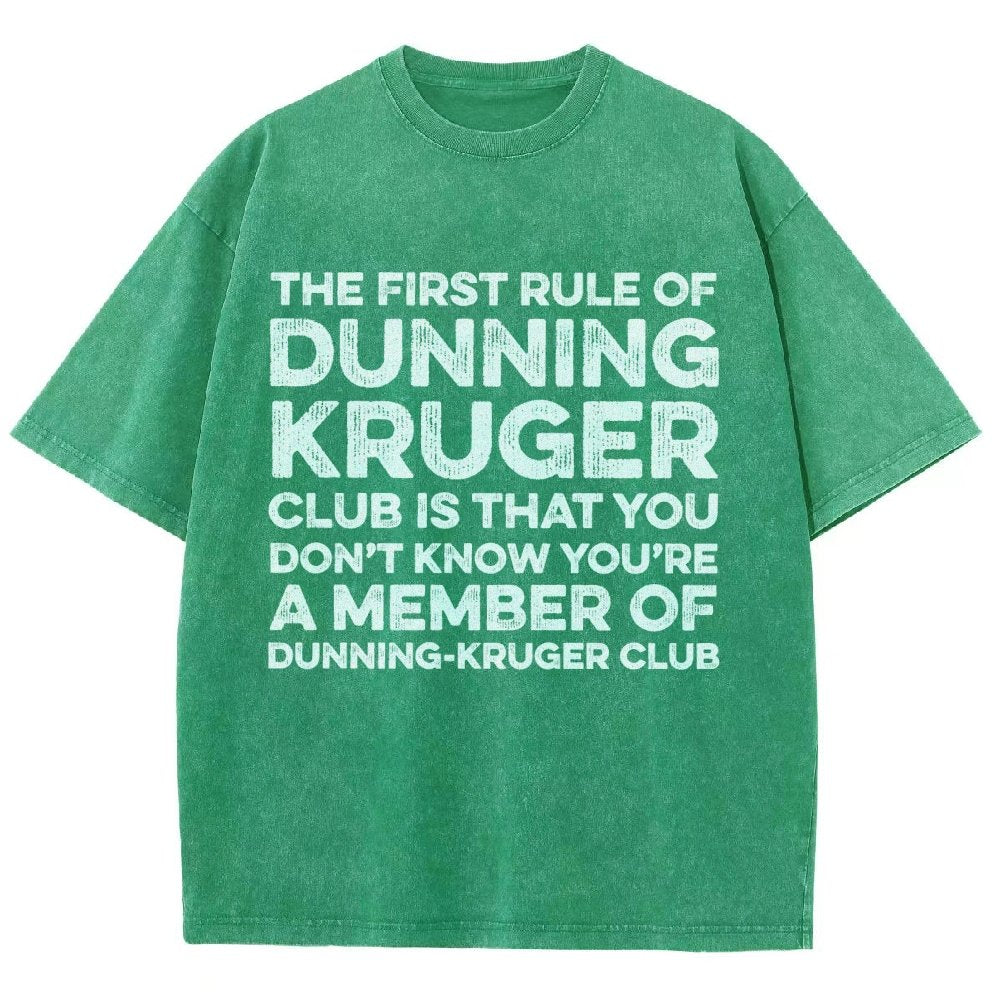 Dunning Kruger Club Vintage Distressed T-shirt