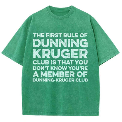 Dunning Kruger Club Vintage Distressed T-shirt