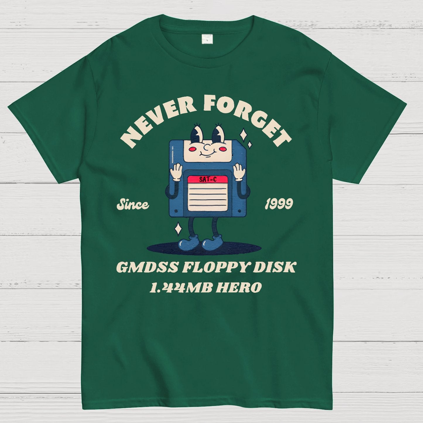 GMDSS Floppy Disk Hero Geek T-Shirt