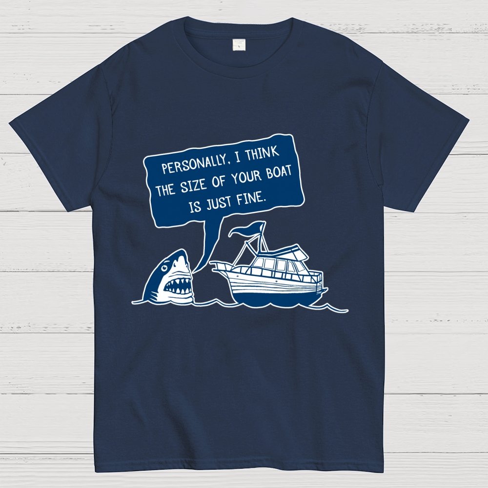 Polite Shark  Mysterious Island Unisex Geek T-Shirt