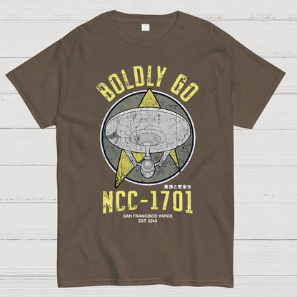 Boldly Go Vintage Adventurers Geek T-Shirt