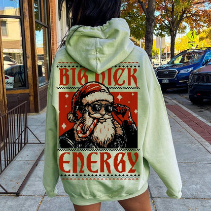 Big Nick Energy Printed Back Unisex Cotton Hoodie