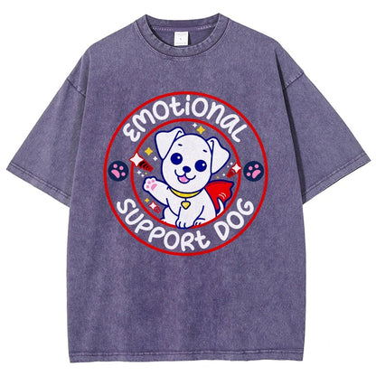 Emotional Support Dog Vintage Distressed T-shirt