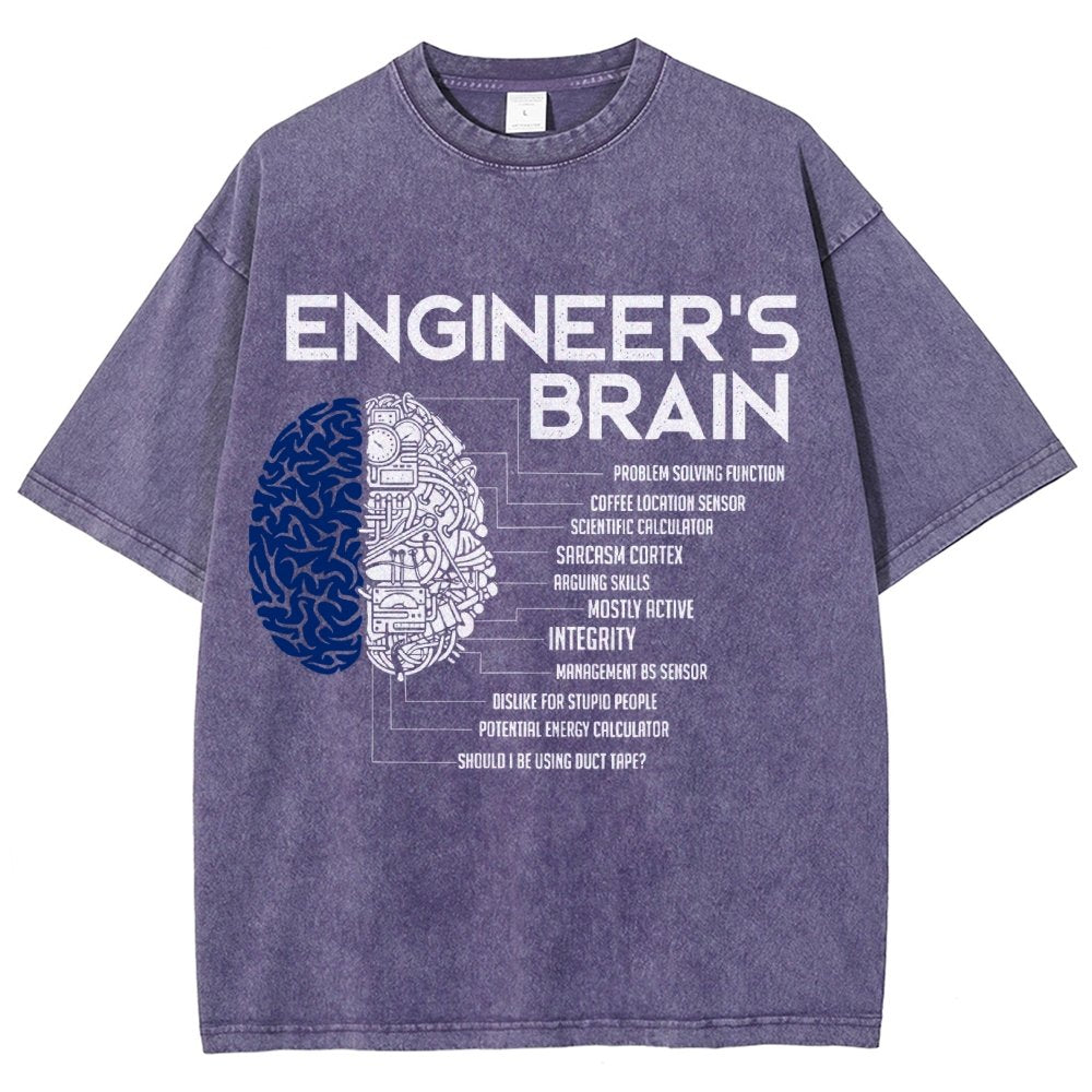 Funny Engineer Vintage Distressed T-shirt
