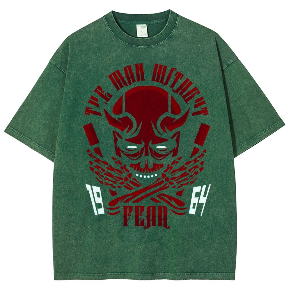 Devil Skull Vintage Distressed T-shirt