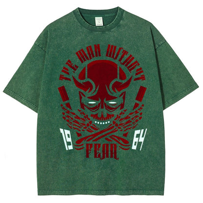 Devil Skull Vintage Distressed T-shirt