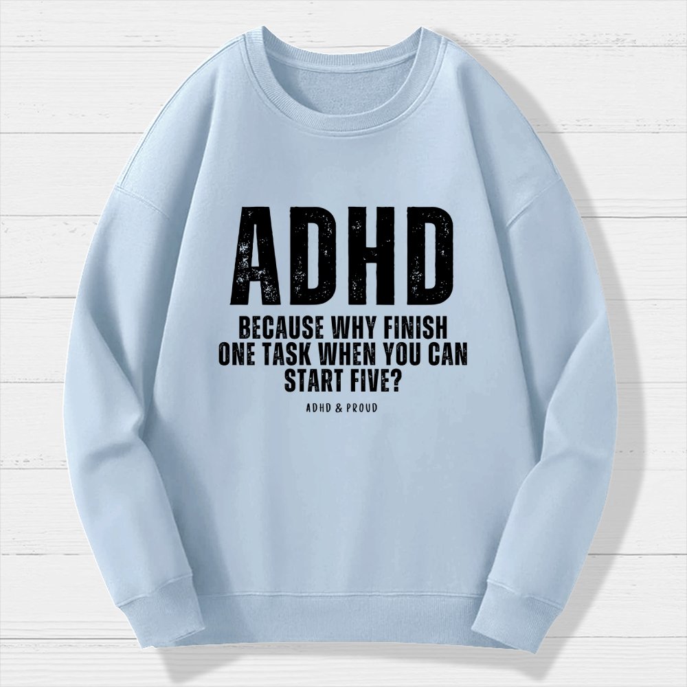 ADHD Geek Cotton Sweatshirt