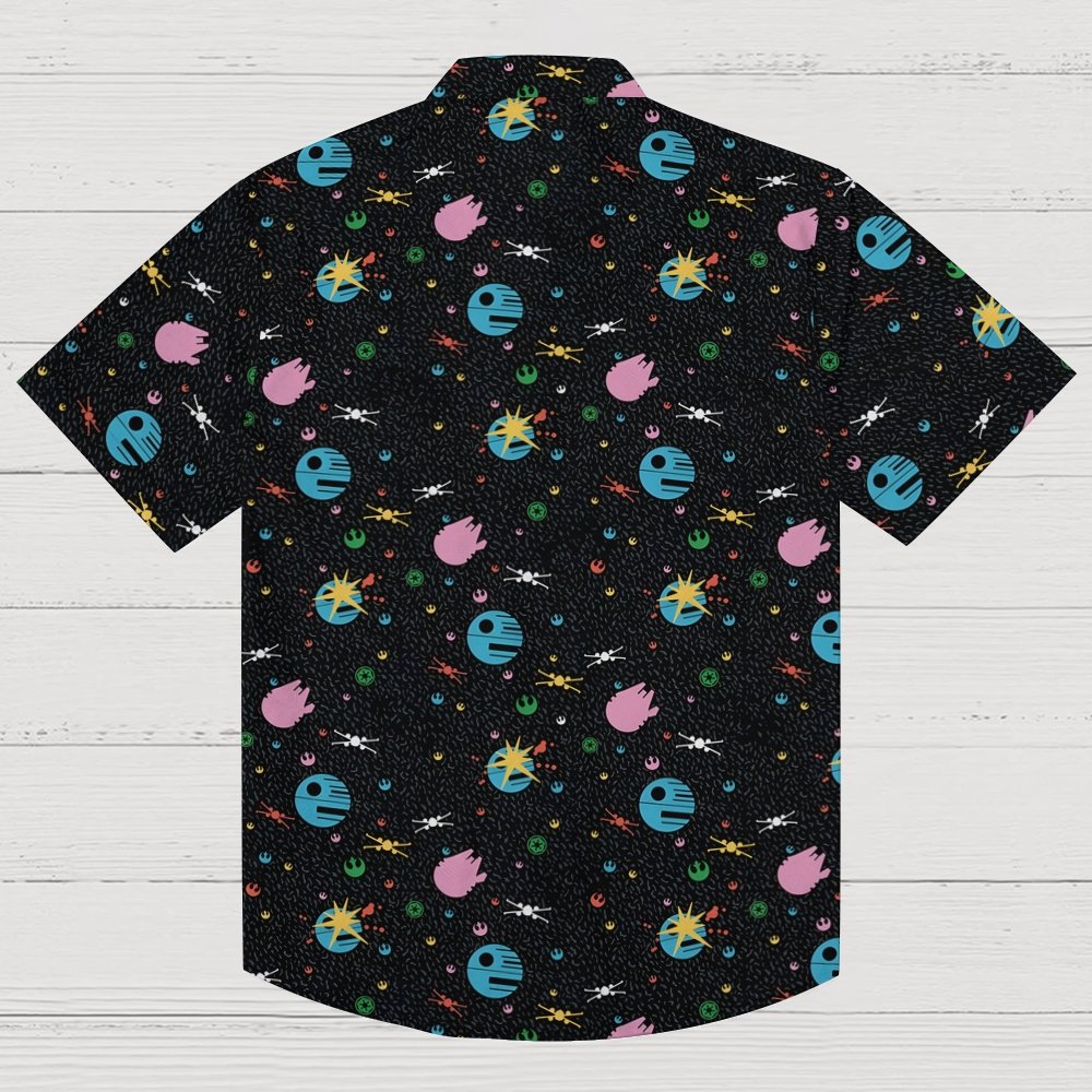 A Starry Galaxy Outer Space Geek Hawaiian Shirt