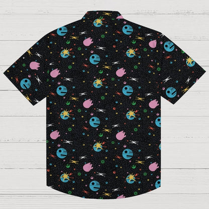 A Starry Galaxy Outer Space Geek Hawaiian Shirt
