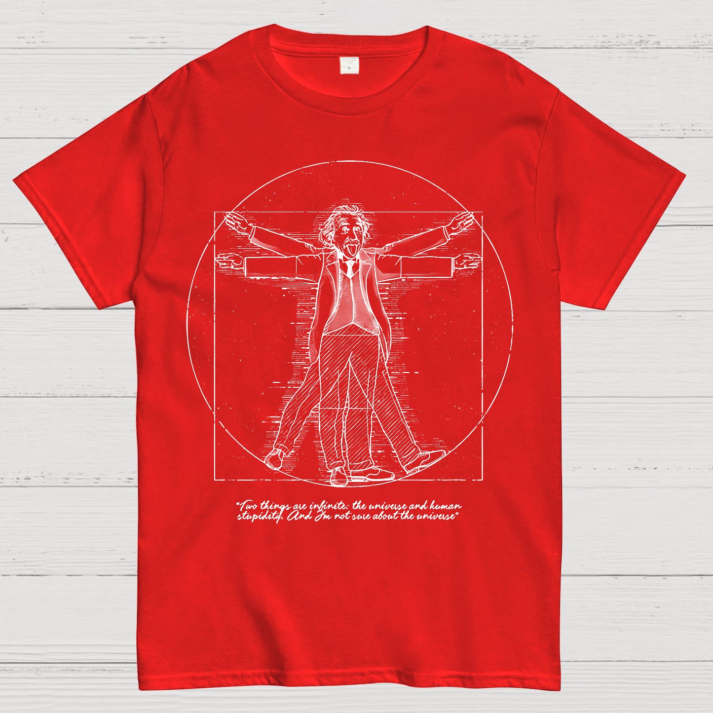 Vitruvian Genius Geek T-Shirt