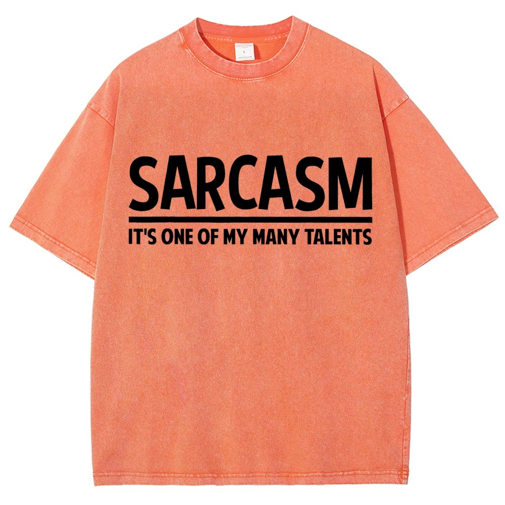 Sarcasm-Just One Of My Many Talents Vintage Distressed T-shirt