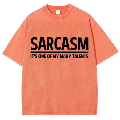 Sarcasm-Just One Of My Many Talents Vintage Distressed T-shirt