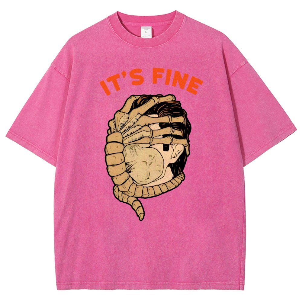 It’S Fine Vintage Distressed T-shirt
